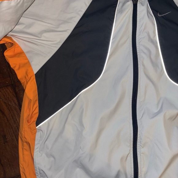 Vintage Nike Clima Fit Windbreaker Jacket Marines Rare Yellow Classic Orange - Picture 3 of 10